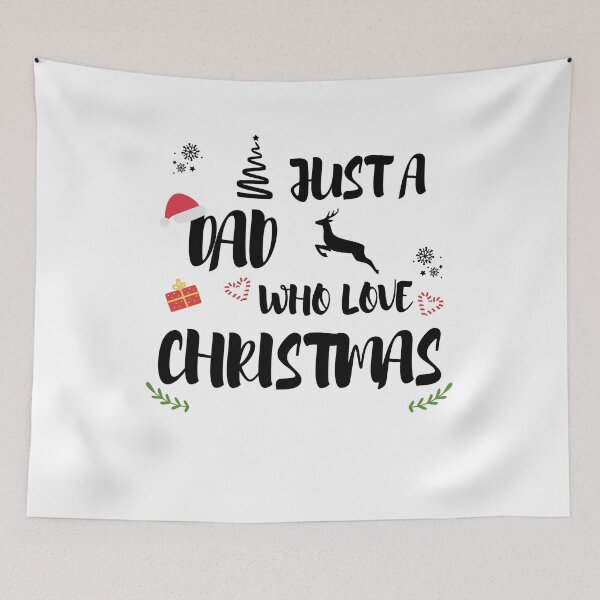 Item preview, Just A Dad Who Loves Christmas designed and sold by imaneless.