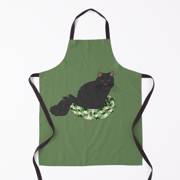 Item preview, Cat in Green Bed (Black) designed and sold by nklange240.