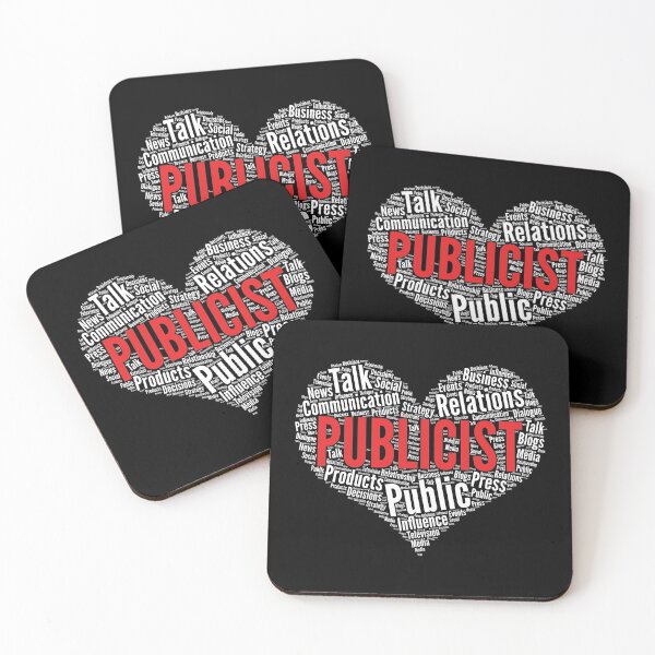 Item preview, Publicist Heart Shape Word Cloud Design design designed and sold by theodoros20.