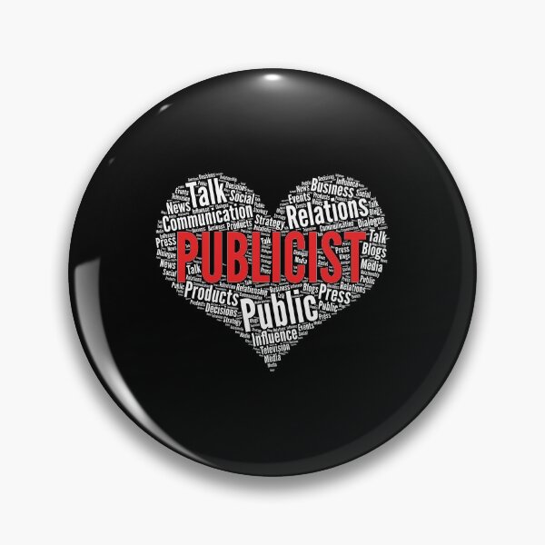 Item preview, Publicist Heart Shape Word Cloud Design design designed and sold by theodoros20.