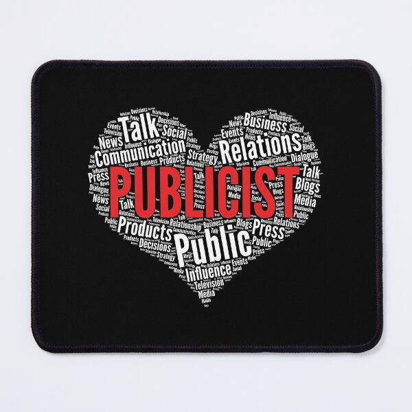 Item preview, Publicist Heart Shape Word Cloud Design design designed and sold by theodoros20.