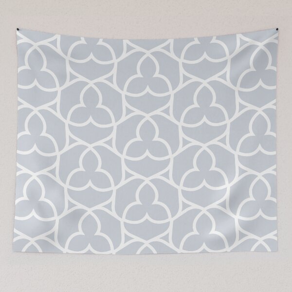 Aperçu de l'œuvre Pale Blue Gray and White Simple Shape Pattern 2 Pairs Valspar 2022 Color of the Year Orchid Ash 4003-3B - Color Trends créée et vendue par ColorOfTheYears.