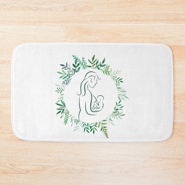 Item preview, Breastfeeding mom with baby nature designed and sold by Gaudeliy.