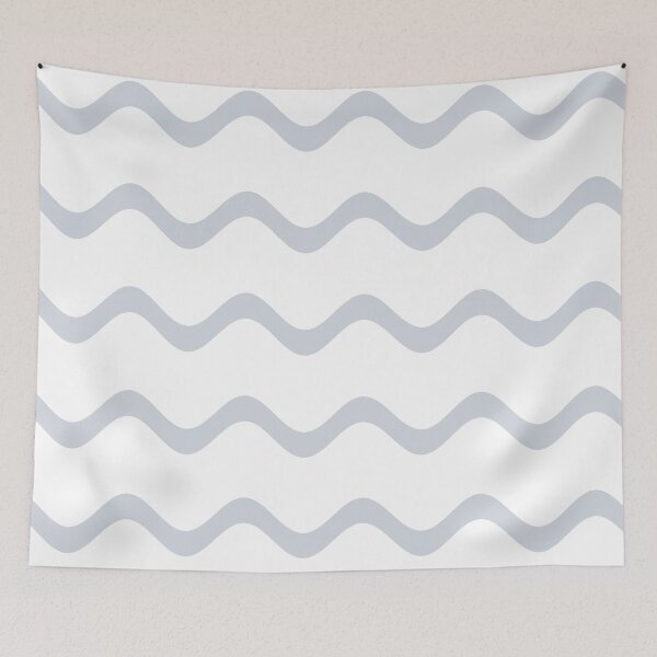 Aperçu de l'œuvre Pale Blue Gray and White Rippled Stripe Pattern Pairs Valspar 2022 Color of the Year Orchid Ash 4003-3B - Color Trends créée et vendue par ColorOfTheYears.