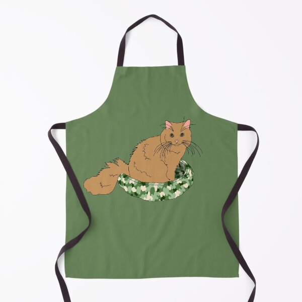 Item preview, Cat in Green Bed (Orange) designed and sold by nklange240.