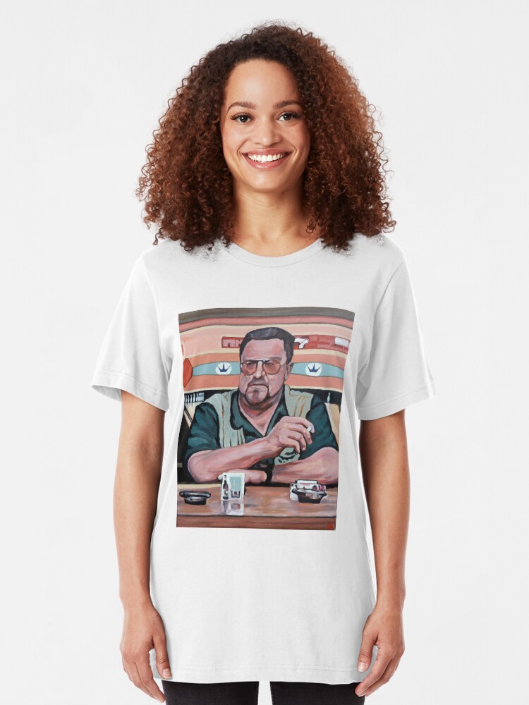 Alternate view of Walter Sobchak Slim Fit T-Shirt