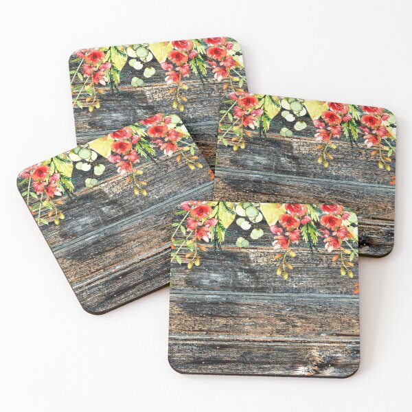 Item preview, Rustic Wood with Flowers designed and sold by AlteredAtelier.