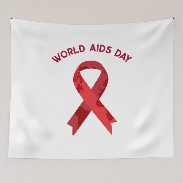 Item preview, World Aids Day. HIV/AIDS Global Solidarity Red Ribbon designed and sold by Rebel-Design.