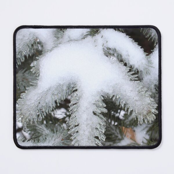 Item preview, Colorado Blue Spruce Tree in Snowy Winter with Ice designed and sold by JariHawk.