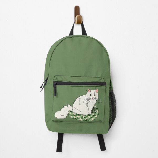 Item preview, Cat in Green Bed (White) designed and sold by nklange240.