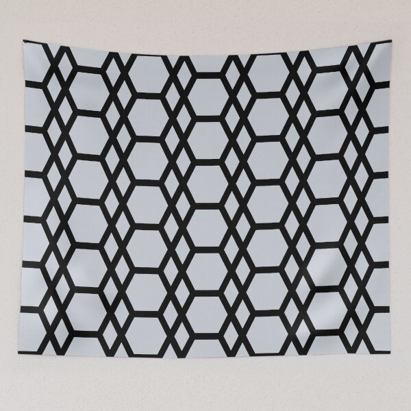 Aperçu de l'œuvre Pale Blue Gray and White Tessellation Pattern 13 Pairs Valspar 2022 Color of the Year Orchid Ash 4003-3B - Color Trends créée et vendue par ColorOfTheYears.