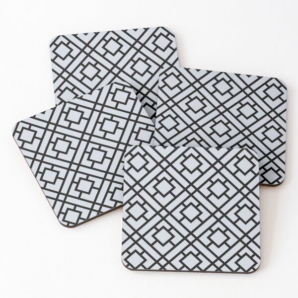 Item preview, Pale Blue Gray and White Tessellation Pattern 24 Pairs Valspar 2022 Color of the Year Orchid Ash 4003-3B - Color Trends designed and sold by ColorOfTheYears.