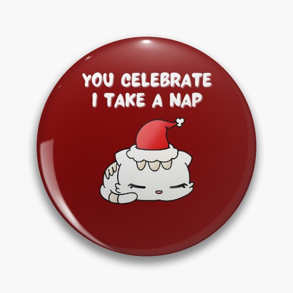 Item preview, Sleepy Christmas Cat designed and sold by LamaraK.
