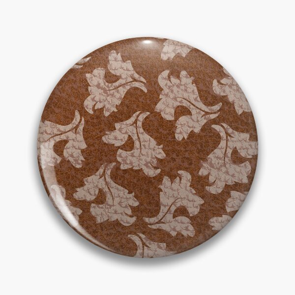 Item preview, Faux Brown Leather Texture Damask Pattern designed and sold by idovedesign.