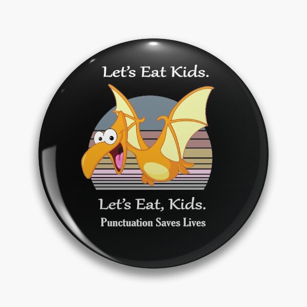 Item preview, Funny Let's Eat Kids Punctuation Saves Lives t-rex pterodactyl Thanksgiving designed and sold by sichaz.