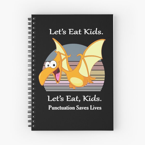Item preview, Funny Let's Eat Kids Punctuation Saves Lives t-rex pterodactyl Thanksgiving designed and sold by sichaz.
