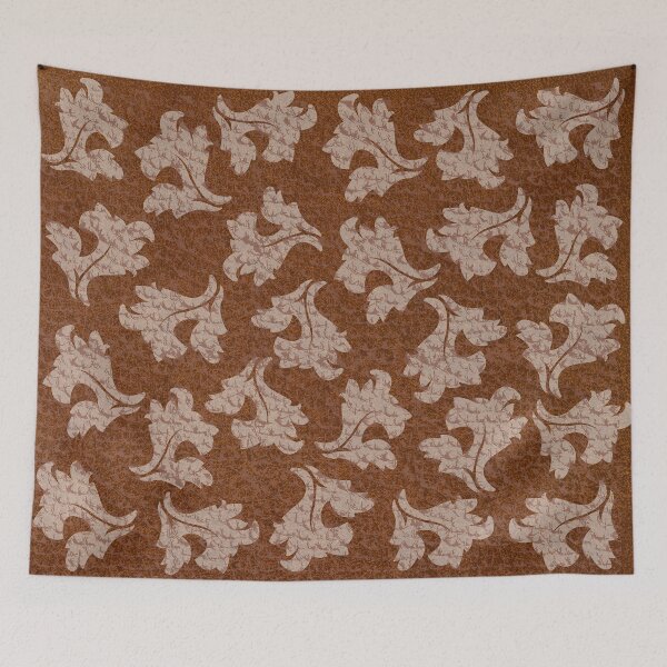 Item preview, Faux Brown Leather Texture Damask Pattern designed and sold by idovedesign.