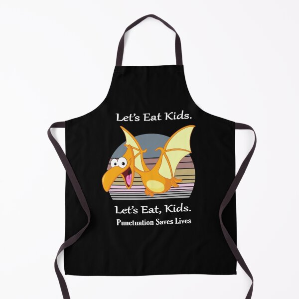 Item preview, Funny Let's Eat Kids Punctuation Saves Lives t-rex pterodactyl Thanksgiving designed and sold by sichaz.