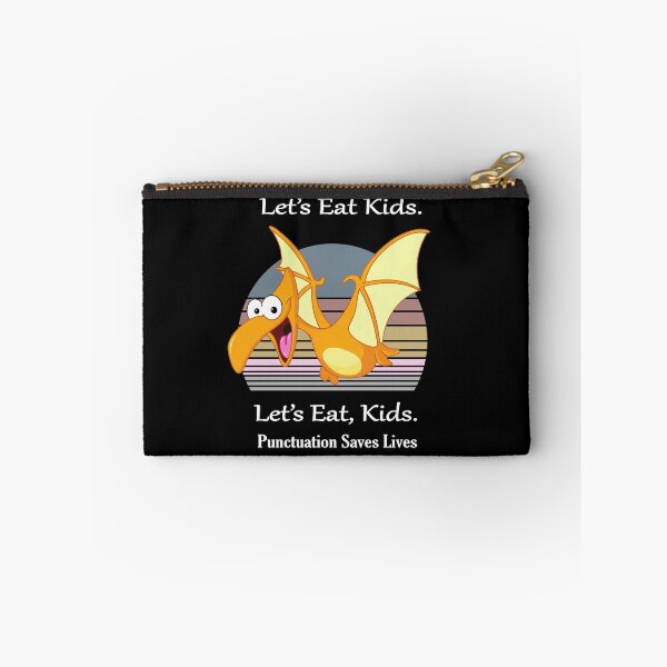 Item preview, Funny Let's Eat Kids Punctuation Saves Lives t-rex pterodactyl Thanksgiving designed and sold by sichaz.