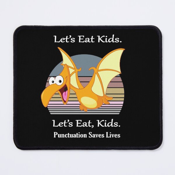 Item preview, Funny Let's Eat Kids Punctuation Saves Lives t-rex pterodactyl Thanksgiving designed and sold by sichaz.