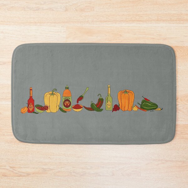Item preview, Variety of Peppers & Hot Sauces - Smoke Gray designed and sold by EcoElsa.
