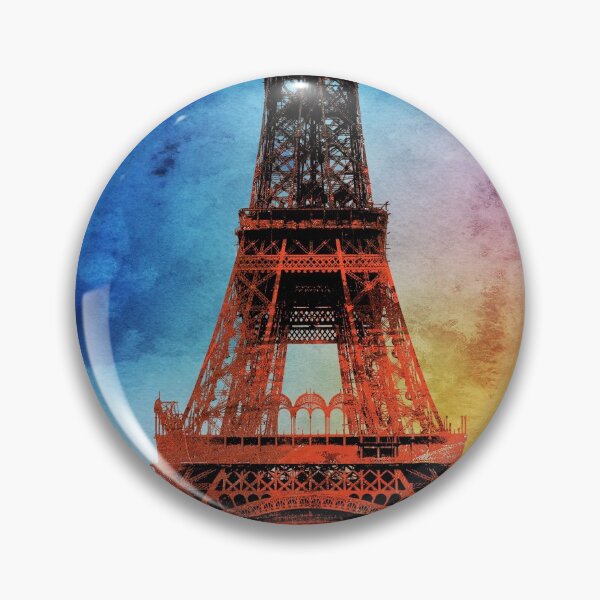 Item preview, Eiffel Tower Under Construction Pop Art designed and sold by Stephen Chambers / The Pop Art Factory.