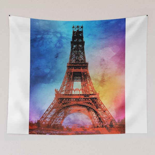 Item preview, Eiffel Tower Under Construction Pop Art designed and sold by Stephen Chambers / The Pop Art Factory.