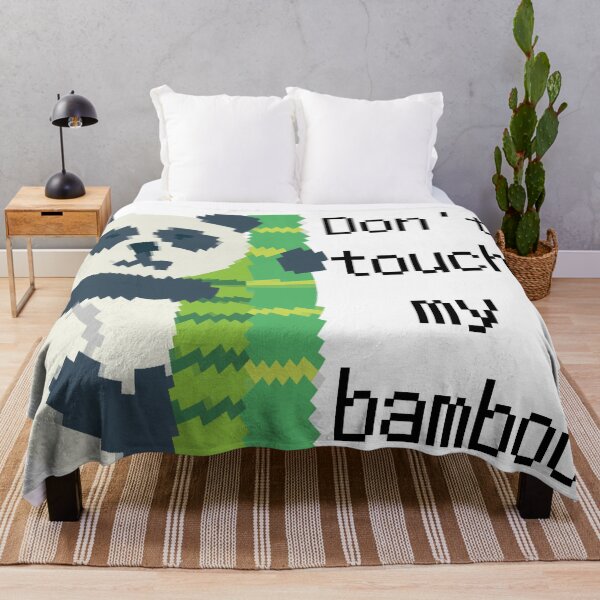 Item preview, Pixelated panda funny- Dont touch my bamboo designed and sold by lolmaned.