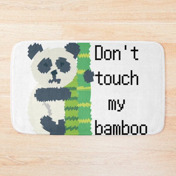 Item preview, Pixelated panda funny- Dont touch my bamboo designed and sold by lolmaned.