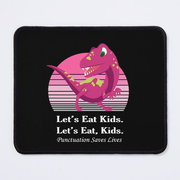 Item preview, Funny Let's Eat Kids Punctuation Saves Lives t-rex pterodactyl Thanksgiving designed and sold by sichaz.