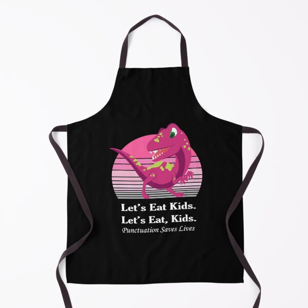 Item preview, Funny Let's Eat Kids Punctuation Saves Lives t-rex pterodactyl Thanksgiving designed and sold by sichaz.