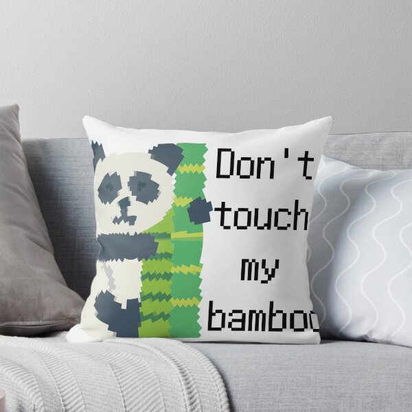 Item preview, Pixelated panda funny- Dont touch my bamboo designed and sold by lolmaned.