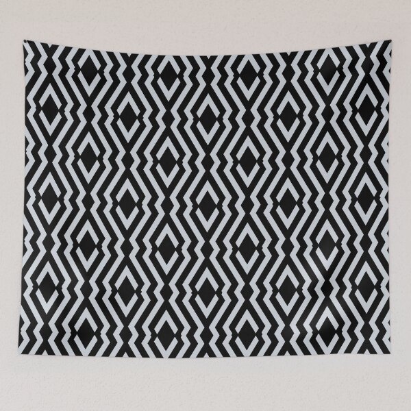 Aperçu de l'œuvre Pale Blue Gray and Black Diamond Zig Zag Pattern Pairs Valspar 2022 Color of the Year Orchid Ash 4003-3B - Color Trends créée et vendue par ColorOfTheYears.