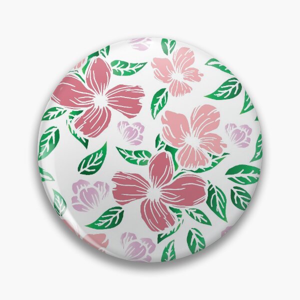 Item preview, Pink and purple daisy flowers pattern - Flourish pink spring flowering vintage designed and sold by Alice-Elgawi.