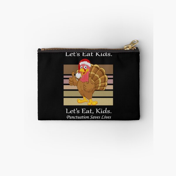 Item preview, Funny Let's Eat Kids Punctuation Saves Lives Thanksgiving Turkey Christmas designed and sold by sichaz.