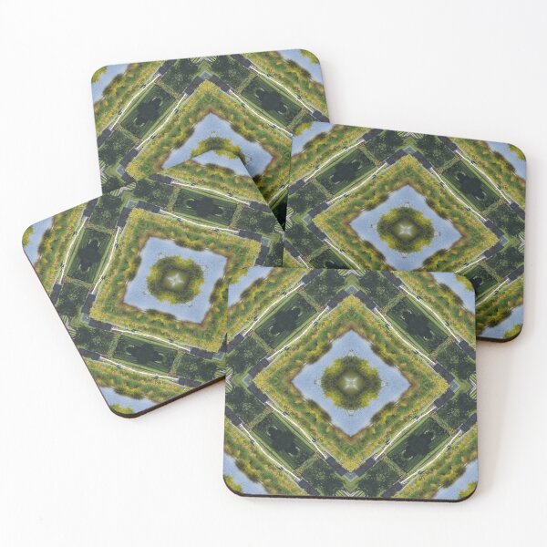 Item preview, Geometric Lake Tile designed and sold by JadeRiverImages.