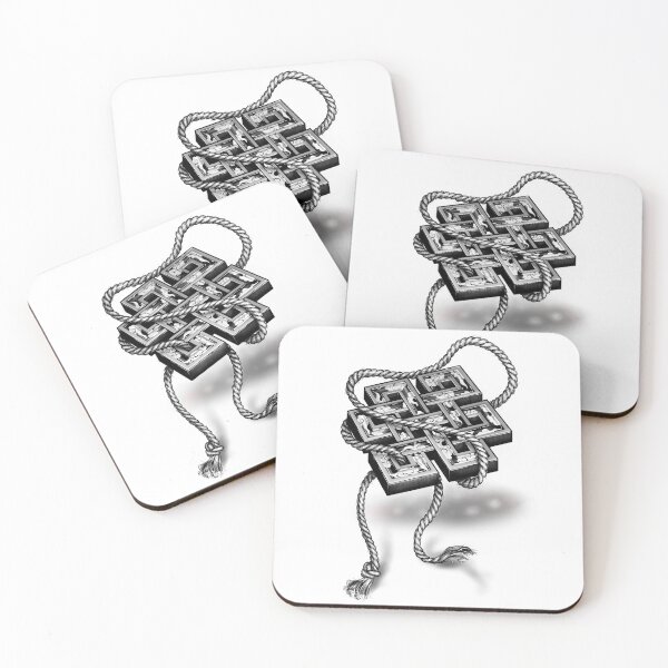 Item preview, Knot- Endless knot, Eternal knot (monochromatic illustration on white) designed and sold by Anicatattoos.