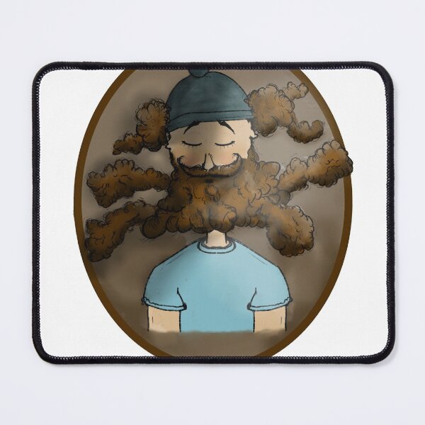 Item preview, happy beard man designed and sold by Walid00Art.