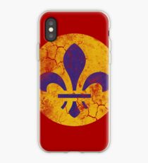 Vintage Grunge St Louis Missouri Fleur De Lis iPhone Case