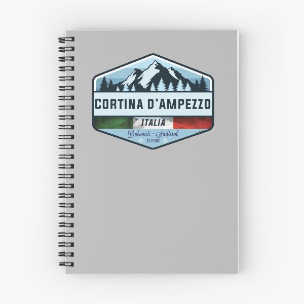 Item preview, Cortina d'Ampezzo Italy Italia Ski Skiing Sticker T-Shirt designed and sold by OuterShellUK.