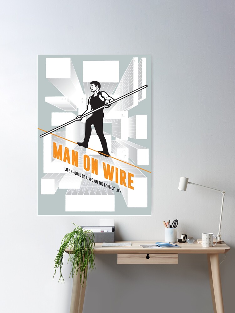 Man on Wire - Alternative Movie Poster Metal Print by Movie Poster