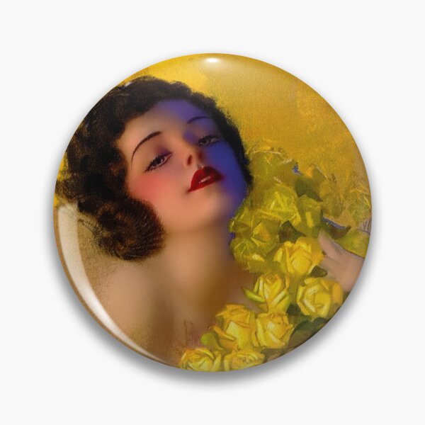Artikelvorschau, Gelbe Rosen von Rolf Armstrong Vintage Xzendor7 Reproduktionen alter Meister entworfen und verkauft von Xzendor7 Digital Art Creations.