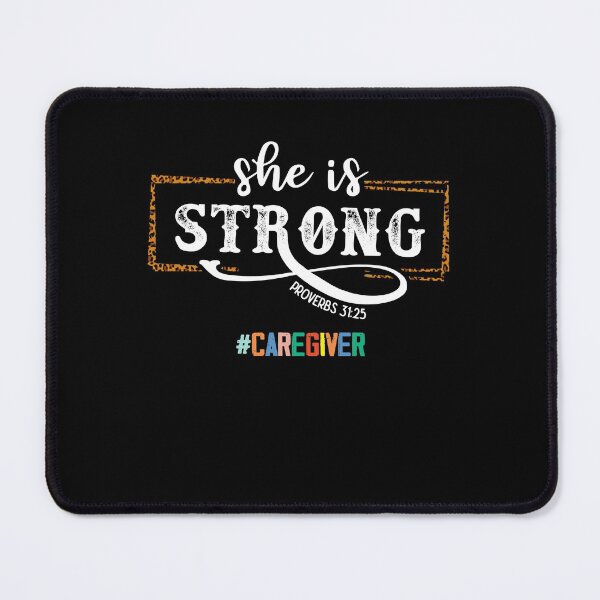 Item preview, She Is Strong Proverbs 31-25 Christian Caregiver Nurse Life designed and sold by Dressed For  Duty.