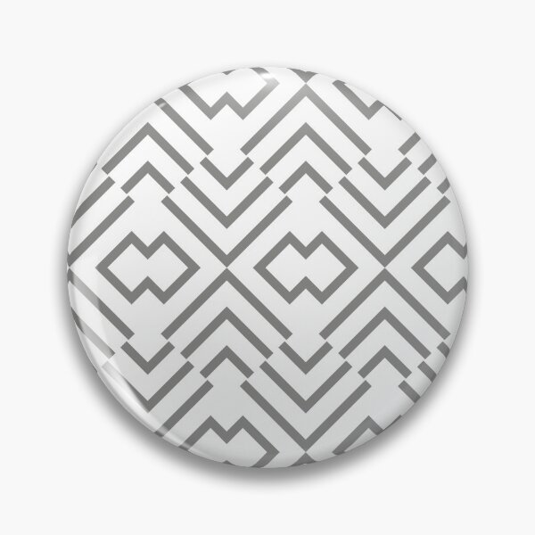 Item preview, Gray and White Simple Art Deco Shape Pattern Pairs Valspar 2022 Color of the Year Grey Suit 4004-2A - Color Trends designed and sold by ColorOfTheYears.