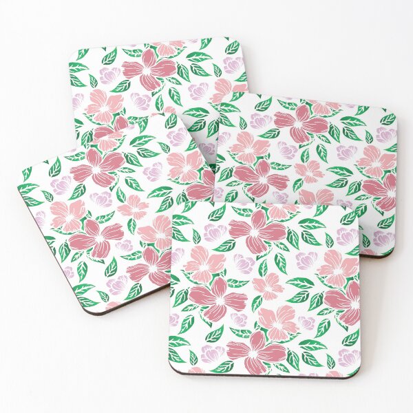 Item preview, Pink and purple daisy flowers pattern - Flourish pink spring flowering vintage designed and sold by Alice-Elgawi.