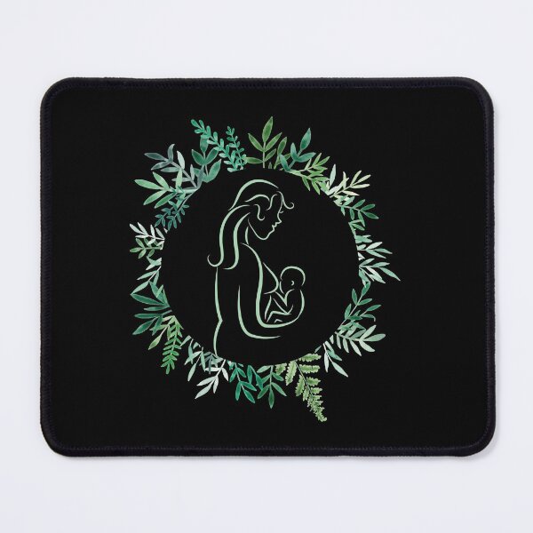 Item preview, Breastfeeding mom with baby nature designed and sold by Gaudeliy.