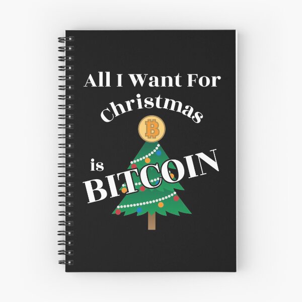 Item preview, Bitcoin Christmas Tree / All I Want Holiday Cryptocurrency design designed and sold by CreatedByHeidi.