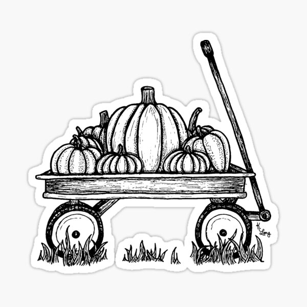 Item preview, Pumpkin Patch Jackpot Illustration designed and sold by Kelsey Lang.