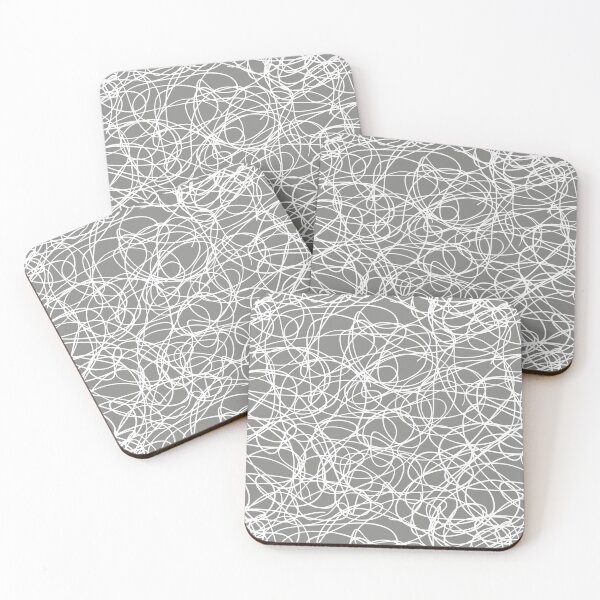 Artikelvorschau, Gray and White Thick Scribble Mosaic Pattern Pairs Valspar 2022 Color of the Year Grey Suit 4004-2A - Color Trends entworfen und verkauft von ColorOfTheYears.