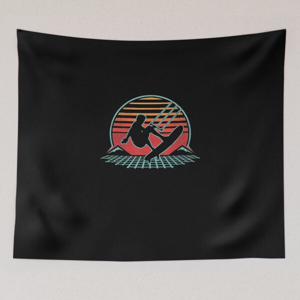 Item preview, Kiteboarding Retro Vintage 80s Kiteboarder designed and sold by IrenaKurz.